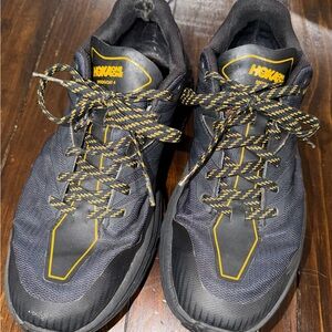 Hoka One One Speedgoat 4 Men's Black and Yellow Shoes